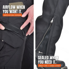 Ride Unmarked RoadVault riding pants — ventilation zippers and ankle seal