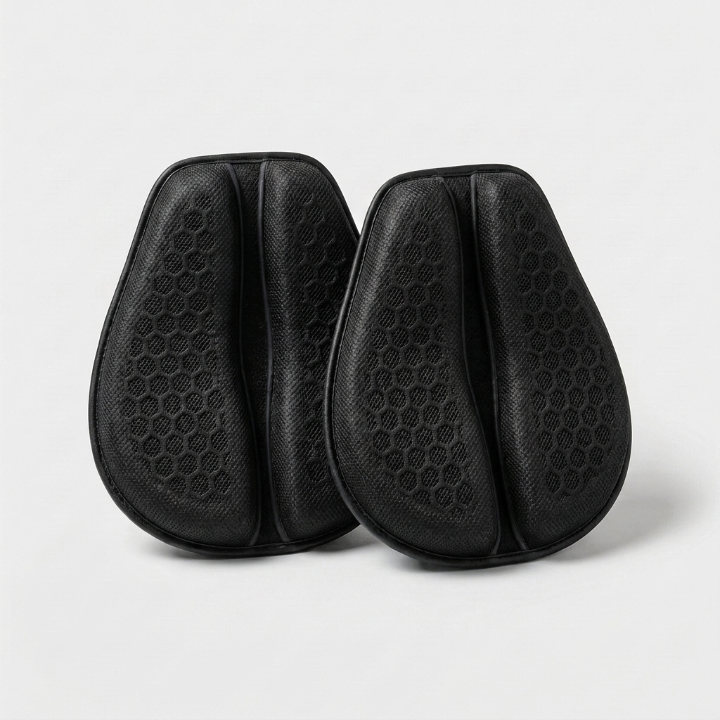 Full Coverage — two gel rider cushions side by side