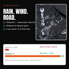 Ride Unmarked RoadVault riding pants — waterproof + windproof all-weather build