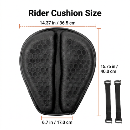 Passenger cushion size and dimensions